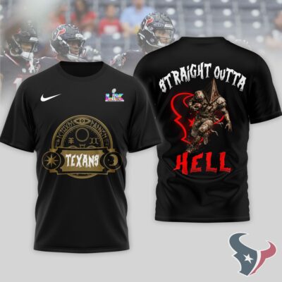 Houston Texans | Premium NFL 2026 Super Bowl x Silent Hill 3D Shirt