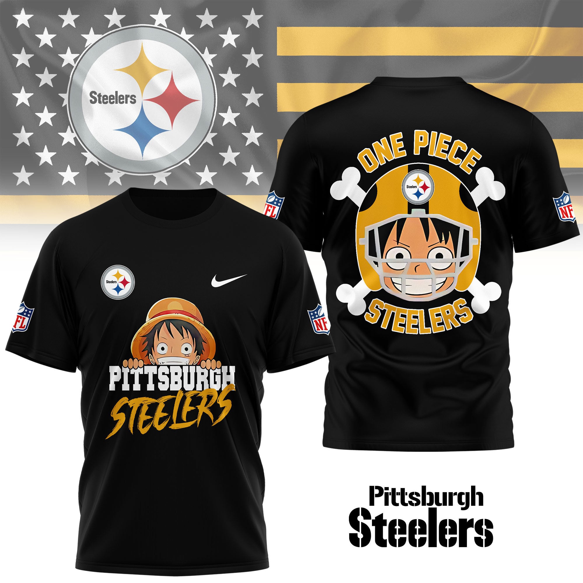 Pittsburgh Steelers | Premium NFL One Piece Fan 3D Shirt - Image 2