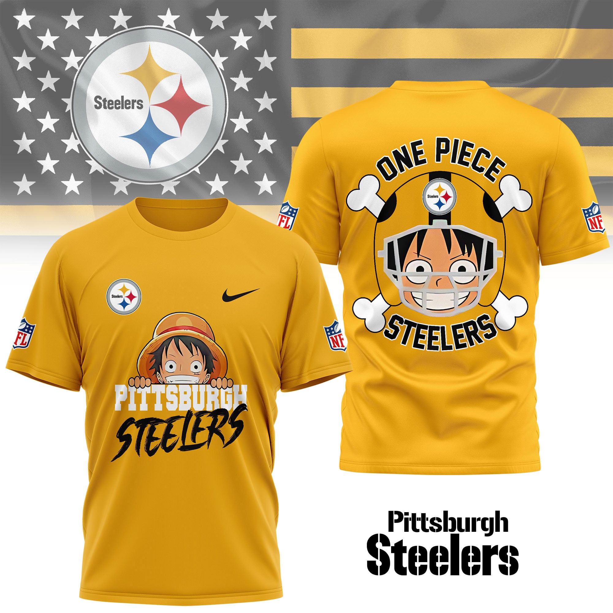 Pittsburgh Steelers | Premium NFL One Piece Fan 3D Shirt - Image 3