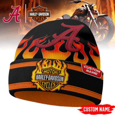 Alabama Crimson Tide | Premium NCAA Harley Davidson Beanie Hat - 3