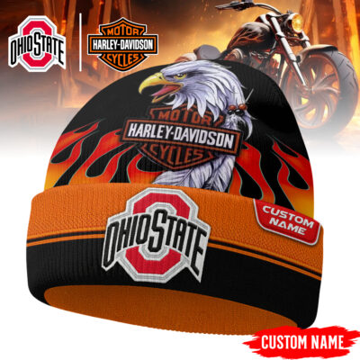 Ohio State Buckeyes | Premium NCAA Harley Davidson Beanie Hat