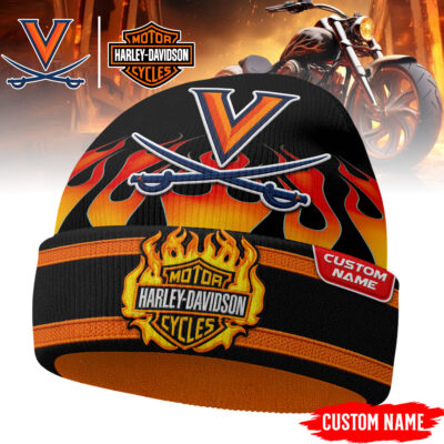 Virginia Cavaliers | Premium NCAA Harley Davidson Beanie Hat - 3