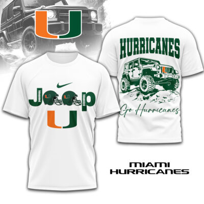 Miami Hurricanes | Premium NCAA Jeep 3D Shirt