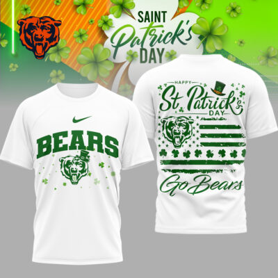 Chicago Bears | Premium NFL St. Patricks Day 3D Shirt