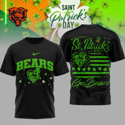Chicago Bears | Premium NFL St. Patricks Day 3D Shirt