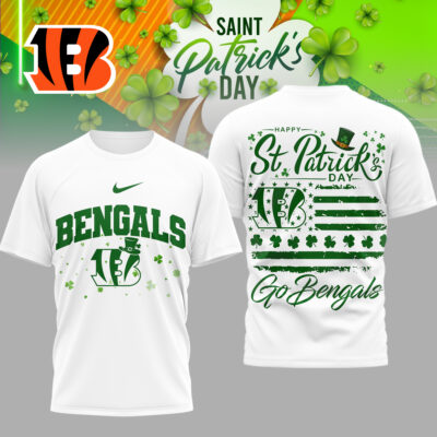 Cincinnati Bengals | Premium NFL St. Patricks Day 3D Shirt