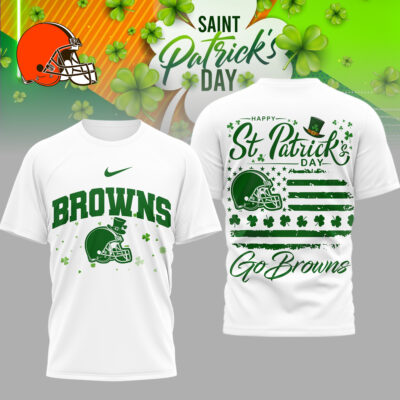 Cleveland Browns | Premium NFL St. Patricks Day 3D Shirt
