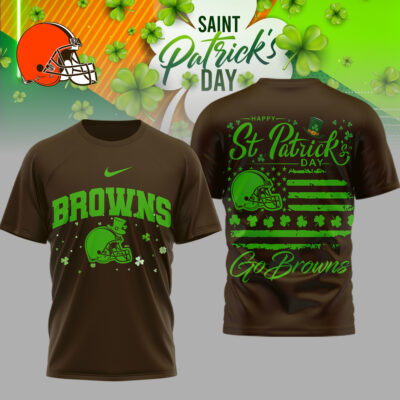 Cleveland Browns | Premium NFL St. Patricks Day 3D Shirt