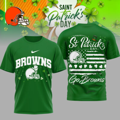 Cleveland Browns | Premium NFL St. Patricks Day 3D Shirt
