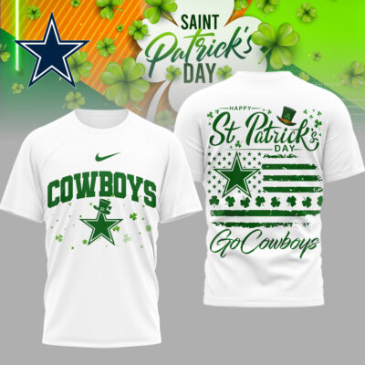 Dallas Cowboys | Premium NFL St. Patricks Day 3D Shirt