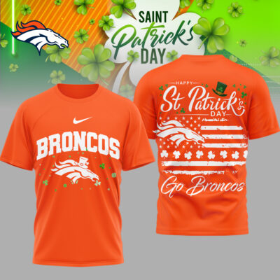 Denver Broncos | Premium NFL St. Patricks Day 3D Shirt