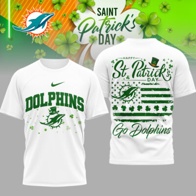 Miami Dolphins | Premium NFL St. Patricks Day 3D Shirt