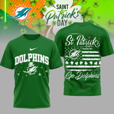 Miami Dolphins | Premium NFL St. Patricks Day 3D Shirt