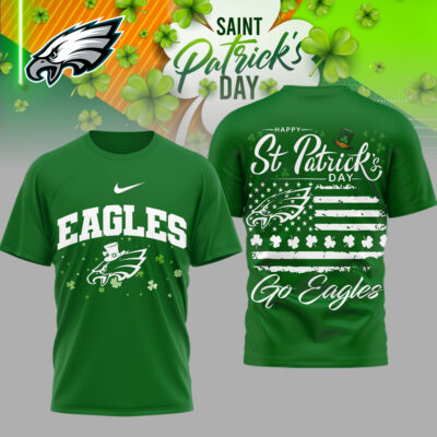 Philadelphia Eagles | Premium NFL St. Patricks Day 3D Shirt
