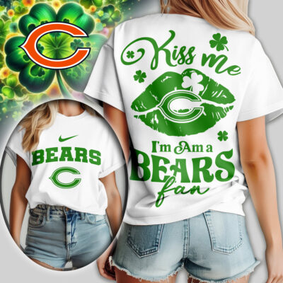 Chicago Bears | Premium NFL Kiss Me St. Patricks Day Women Shirt