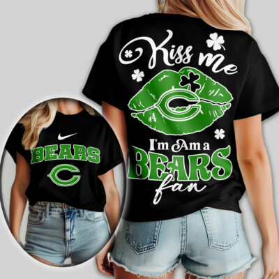 Chicago Bears | Premium NFL Kiss Me St. Patricks Day Women Shirt