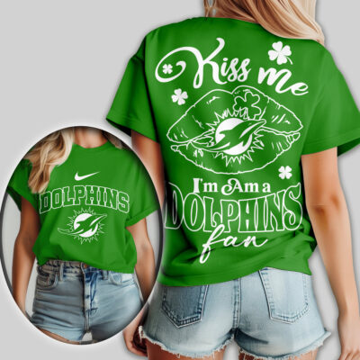 Miami Dolphins | Premium NFL Kiss Me St. Patricks Day Women Shirt