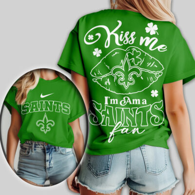 New Orleans Saints | Premium NFL Kiss Me St. Patricks Day Women Shirt