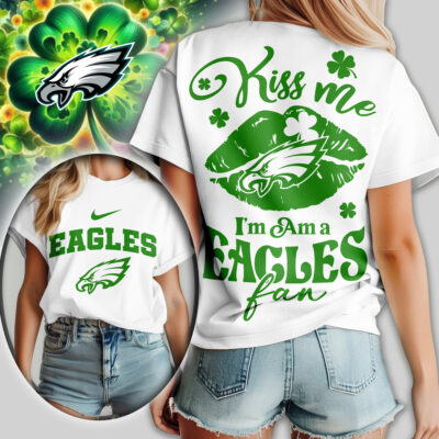 Philadelphia Eagles | Premium NFL Kiss Me St. Patricks Day Women Shirt