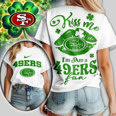 San Francisco 49ers | Premium NFL Kiss Me St. Patricks Day Women Shirt