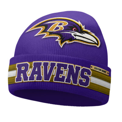 Alternative view of Baltimore Ravens | Premium NFL Game Day Beanie Hat