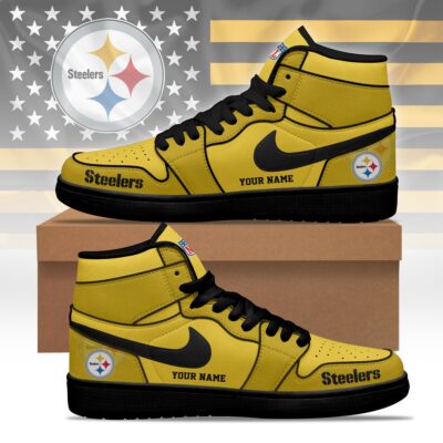 Pittsburgh Steelers | Premium NFL Pride Jordan 1 High Top Sneaker