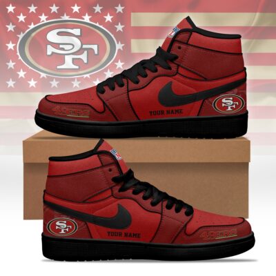 San Francisco 49ers | Premium NFL Pride Jordan 1 High Top Sneaker