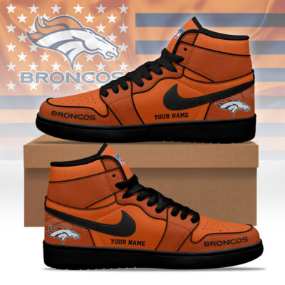 Denver Broncos | Premium NFL Pride Jordan 1 High Top Sneaker