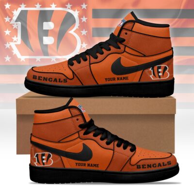 Cincinnati Bengals | Premium NFL Pride Jordan 1 High Top Sneaker