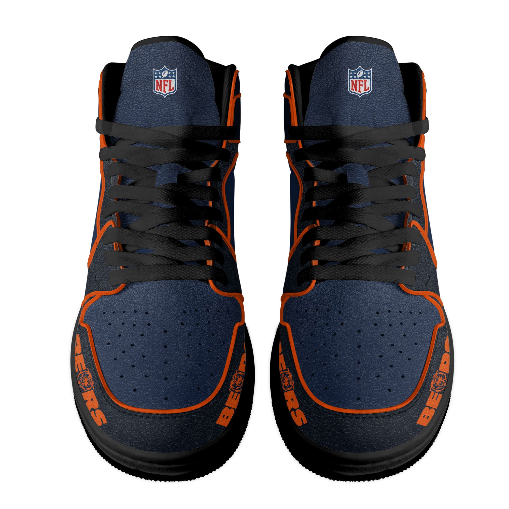 Chicago Bears | Premium NFL Pride Jordan 1 High Top Sneaker - Image 2