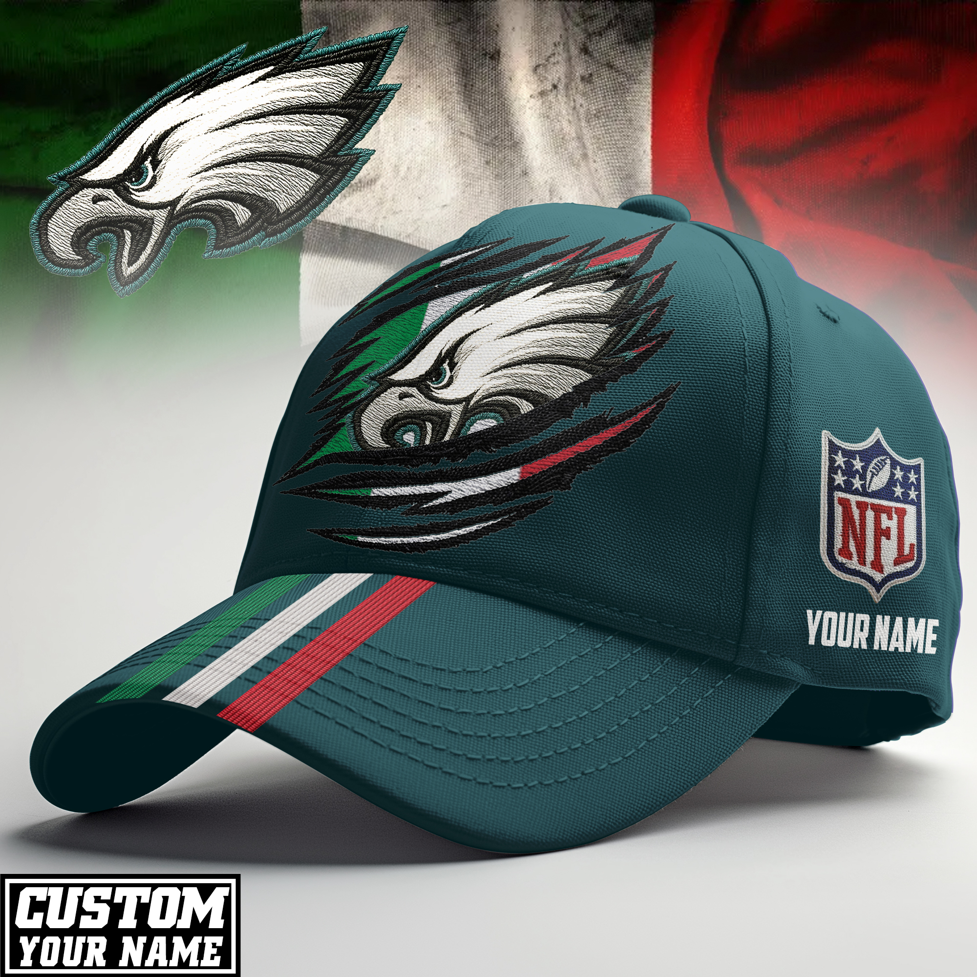 Philadelphia Eagles | Premium NFL Italy Classic Cap - Image 2