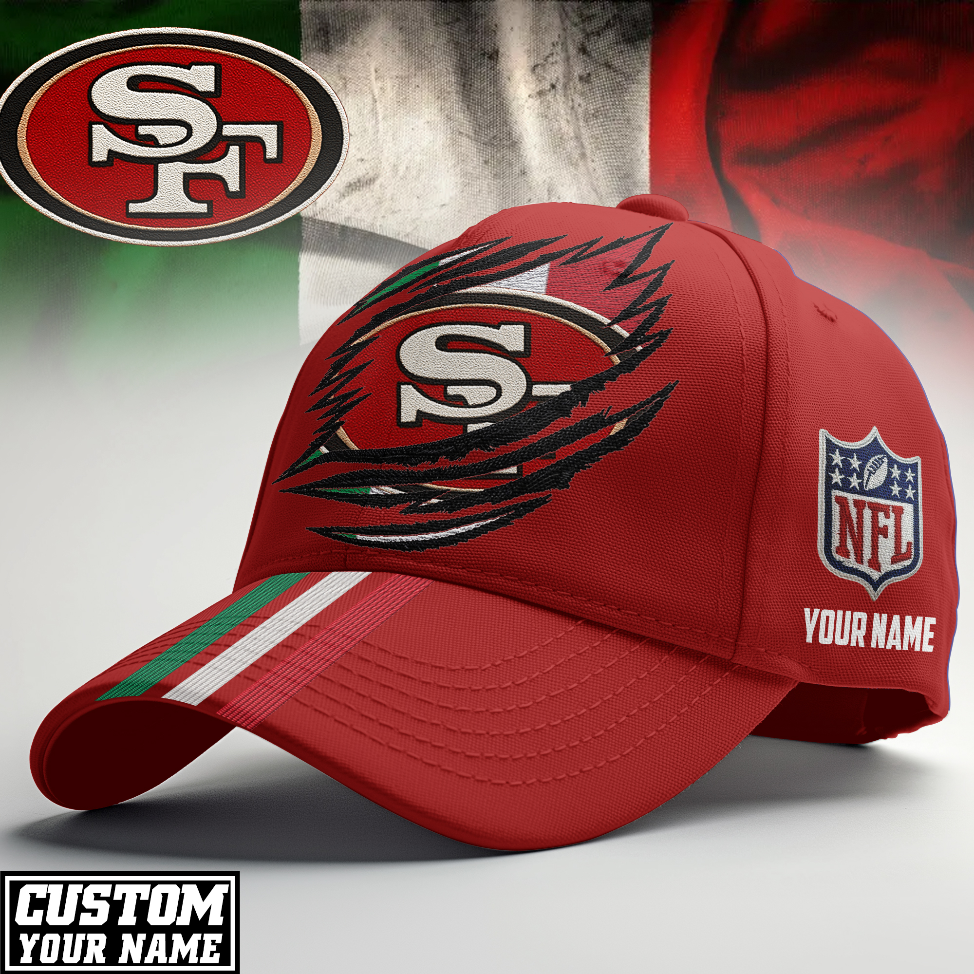 San Francisco 49ers | Premium NFL Italy Classic Cap - Image 2
