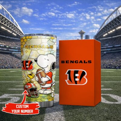Cincinnati Bengals | Premium NFL Snoopy Pride Tumbler