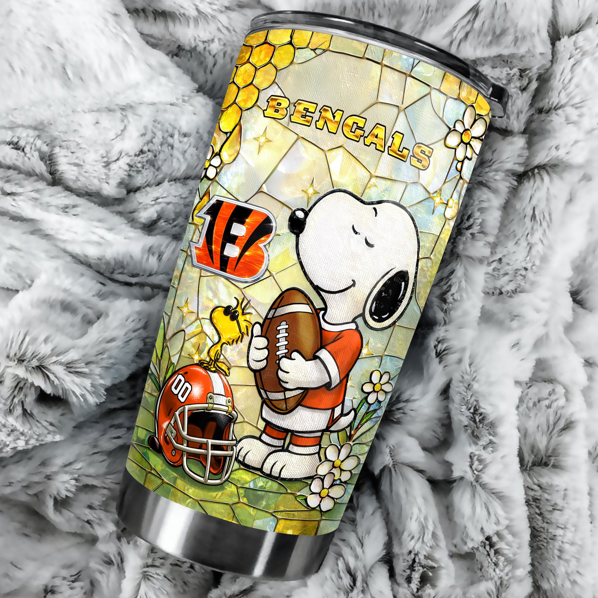 Cincinnati Bengals | Premium NFL Snoopy Pride Tumbler - Image 2