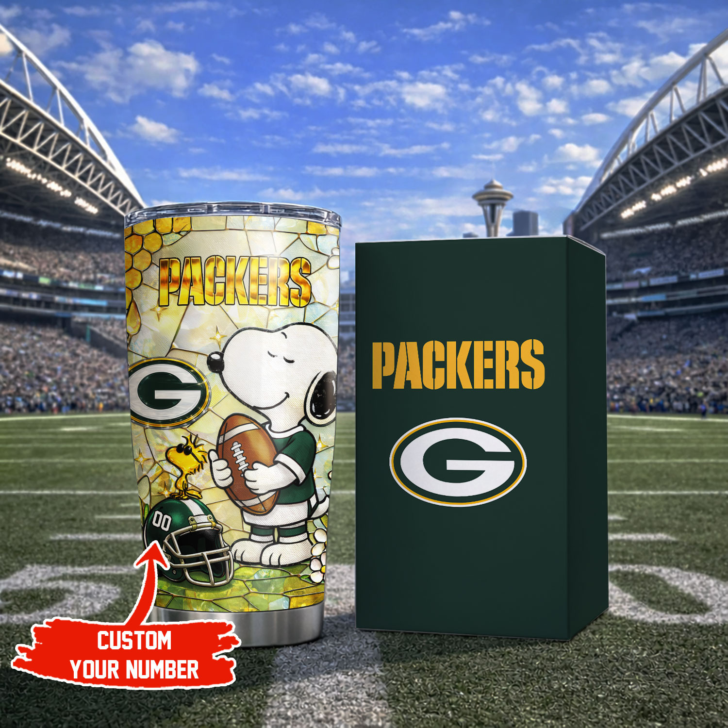 Green Bay Packers | Premium NFL Snoopy Pride Tumbler