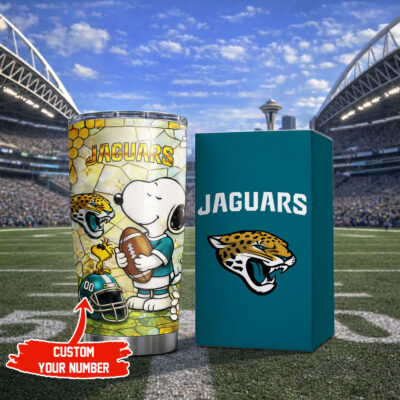 Jacksonville Jaguars | Premium NFL Snoopy Pride Tumbler