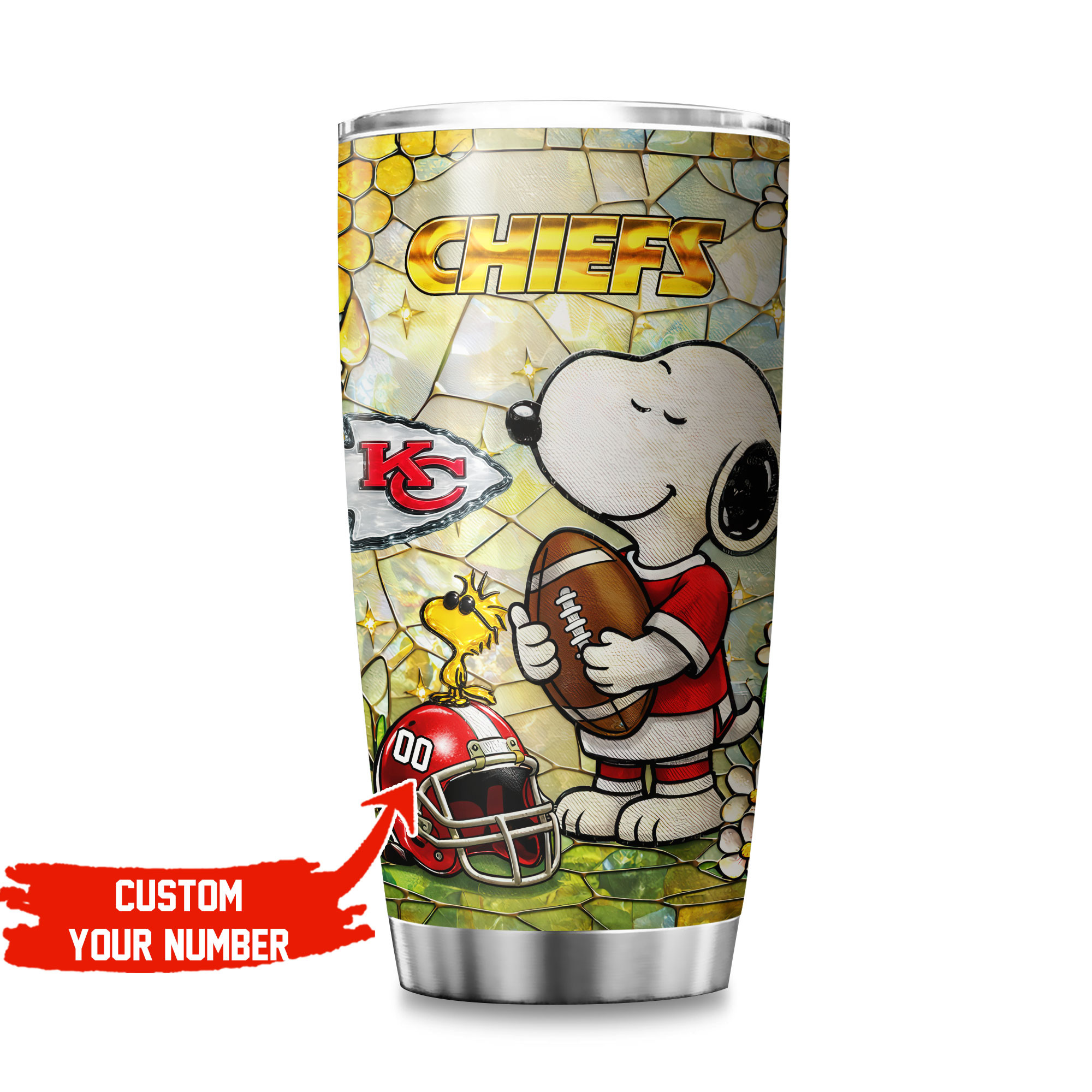 Kansas City Chiefs | Premium NFL Snoopy Pride Tumbler - Image 2