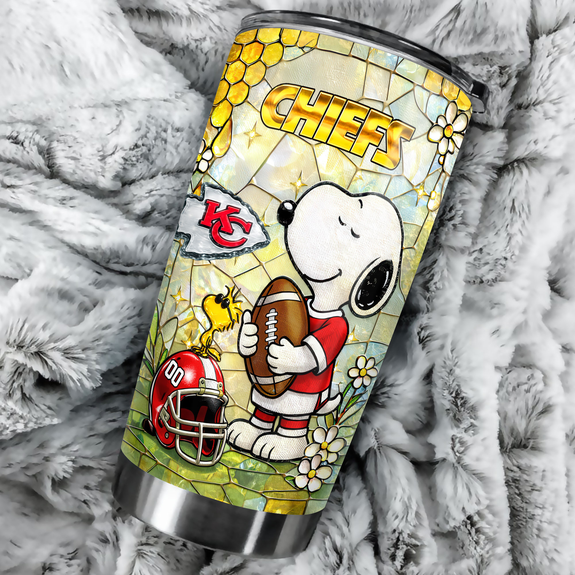 Kansas City Chiefs | Premium NFL Snoopy Pride Tumbler - Image 3