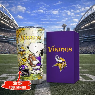 Minnesota Vikings | Premium NFL Snoopy Pride Tumbler