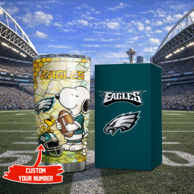Philadelphia Eagles | Premium NFL Snoopy Pride Tumbler