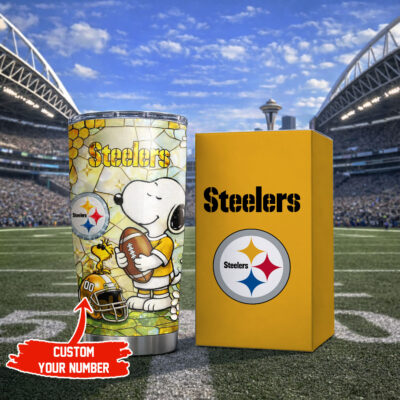 Pittsburgh Steelers | Premium NFL Snoopy Pride Tumbler