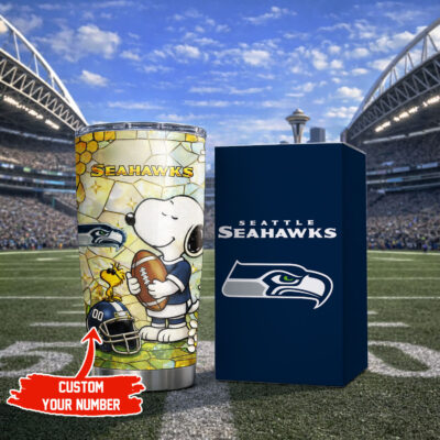 Seattle Seahawks | Premium NFL Snoopy Pride Tumbler