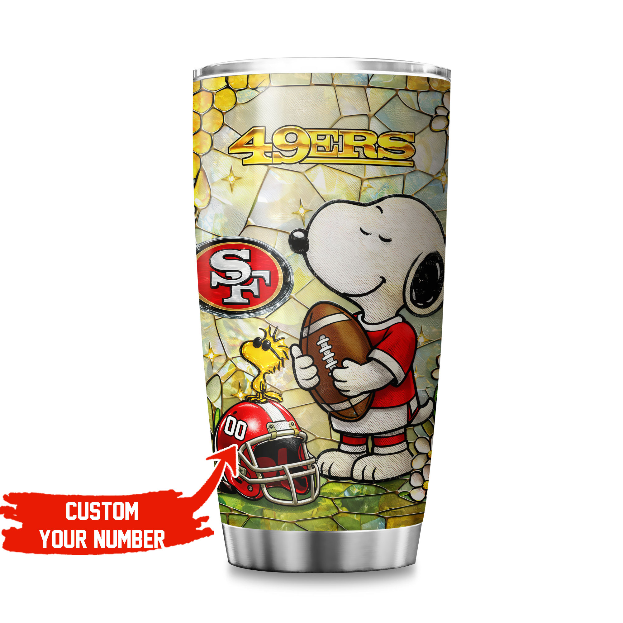 San Francisco 49ers | Premium NFL Snoopy Pride Tumbler - Image 2