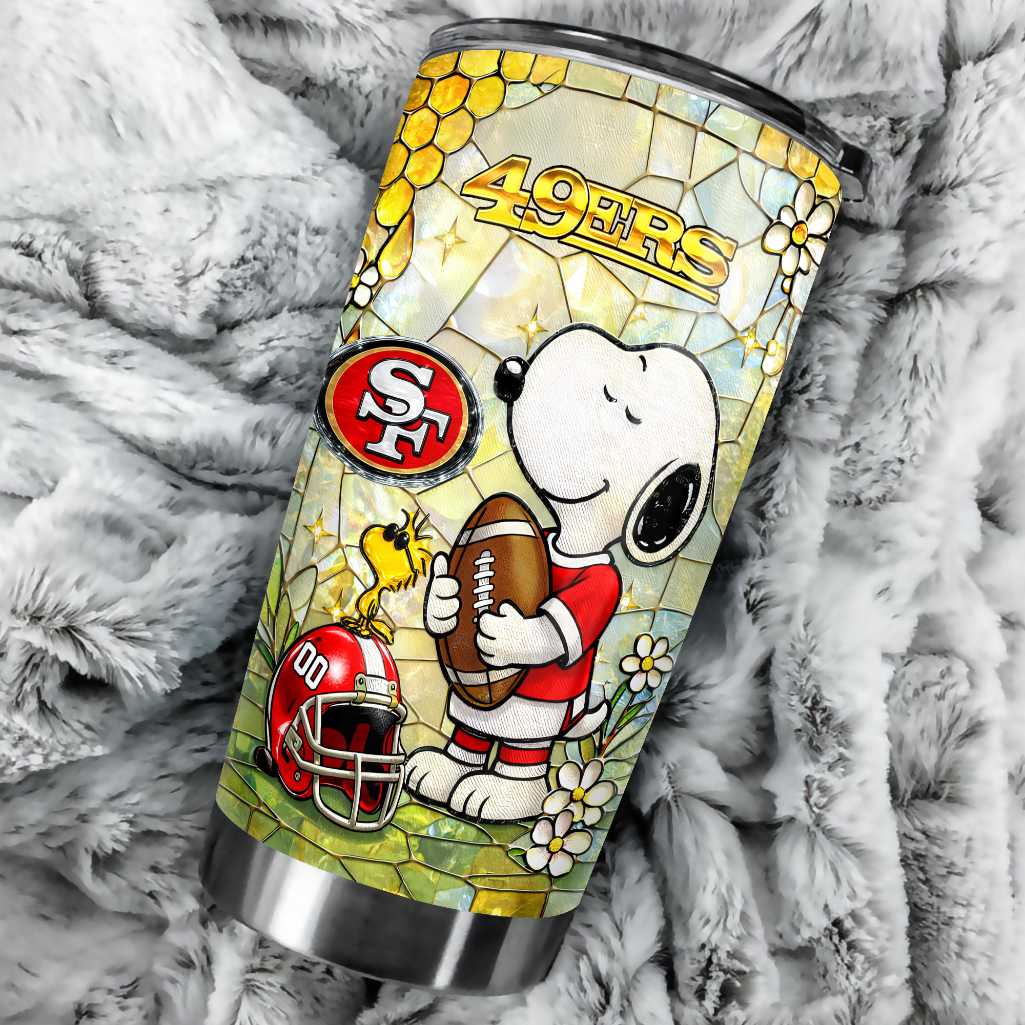 San Francisco 49ers | Premium NFL Snoopy Pride Tumbler - Image 3