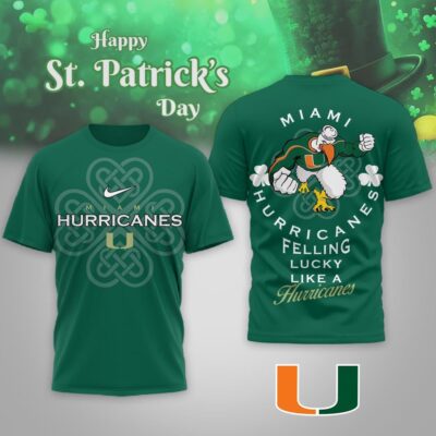 Miami Hurricanes | Premium NCAA Lucky St Patricks Day Shirt