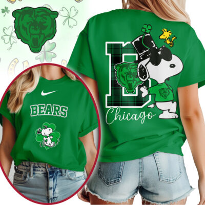 Chicago Bears | Premium NFL Snoopy St Patricks Day Shirt