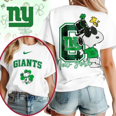 New York Giants | Premium NFL Snoopy St Patricks Day Shirt