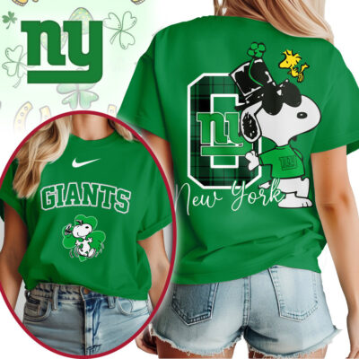 New York Giants | Premium NFL Snoopy St Patricks Day Shirt