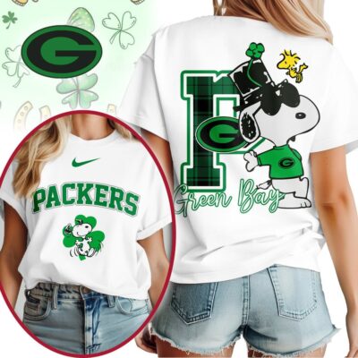 Green Bay Packers | Premium NFL Snoopy St Patricks Day Shirt