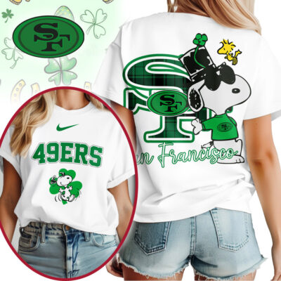 San Francisco 49ers | Premium NFL Snoopy St Patricks Day Shirt